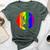 Viking Lgbtq Gay Lesbian Pride Scandinavia Bella Canvas T-shirt Heather Forest