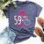 I Am 59 Plus 1 Middle Finger Pink Crown 60Th Birthday Bella Canvas T-shirt Heather Navy