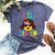 Building Blocks Lil Sister Master Builder Family Matching Bella Canvas T-shirt Heather Navy