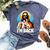 Bunny Christian Jesus Guess Who's Back Happy Easter Day Bella Canvas T-shirt Heather Navy