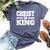 Christ Is King Jesus Is King Christian Faith Bella Canvas T-shirt Heather Navy