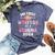 My First Mother's Day As A Grandma 2024 Mother's Day Bella Canvas T-shirt Heather Navy