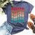 Foster Tie Dye Groovy Hippie 60S 70S Name Foster Bella Canvas T-shirt Heather Navy