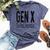 Gen X The Feral Generation Generation X Saying Humor Bella Canvas T-shirt Heather Navy