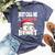 Just Call A Christmas Beast With Cute Little Owl N Santa Hat Bella Canvas T-shirt Heather Navy