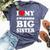 I Love My Awesome Big Sister Bella Canvas T-shirt Heather Navy