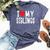 I Love My Siblings Family Celebration Brother Sister Bella Canvas T-shirt Heather Navy