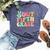 Peace Sign Out Fifth Grade Last Day School 5Th Graduation Bella Canvas T-shirt Heather Navy