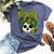 Philodendron House Plant Lover Skull Aroids Head Planter Bella Canvas T-shirt Heather Navy
