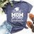 Proud Mom Of A 2024 Graduate Graduation Family 2024 Bella Canvas T-shirt Heather Navy