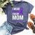 I Wear Purple For My Mom Lupus Warrior Lupus Bella Canvas T-shirt Heather Navy