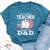 My Favorite Teacher Calls Me Dad Father's Day American Flag Bella Canvas T-shirt Heather Deep Teal