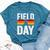 Field Day Colors Quote Sunglasses Boys And Girls Bella Canvas T-shirt Heather Deep Teal