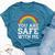 You Are Safe With Me Straight Ally Lgbtqia Rainbow Pride Bella Canvas T-shirt Heather Deep Teal