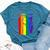 San Diego Lgbt Pride Month Lgbtq Rainbow Flag Bella Canvas T-shirt Heather Deep Teal