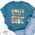 Uncle Of The Birthday Girl Matching Family Birthday Bella Canvas T-shirt Heather Deep Teal