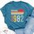 Vintage 1982 41St Birthday 41 Years Old Bella Canvas T-shirt Heather Deep Teal