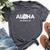 Aloha Ni'ihau Hawaii Souvenir Vintage Hibiscus Flower Bella Canvas T-shirt Heather Dark Grey