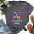 Autism Rainbow Sloth Seeing The World From Different Angle Bella Canvas T-shirt Heather Dark Grey