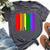 Cleveland Ohio Downtown Rainbow Skyline Lgbt Gay Pride Bella Canvas T-shirt Heather Dark Grey