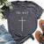 The Way Cross Minimalist Christian Religious Jesus Bella Canvas T-shirt Heather Dark Grey