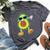 The Dabbing Avocado Plant Green Food Lover Bella Canvas T-shirt Heather Dark Grey