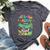 Daddy Of The Birthday Girl Dad Aloha Hawaii Party 1St Bella Canvas T-shirt Heather Dark Grey