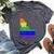 Distressed State Of Idaho Lgbt Rainbow Gay Pride Bella Canvas T-shirt Heather Dark Grey