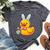 Easter Rubber Duck Bunny Ears Eggs Basket Bella Canvas T-shirt Heather Dark Grey