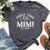 First Time Mimi Est 2024 Promoted To New Grandma Est 2024 Bella Canvas T-shirt Heather Dark Grey