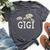 Gigi Floral Chamomile Mother's Day Gigi Bella Canvas T-shirt Heather Dark Grey