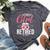 This Girl Is Retired Est 2024 Mom Women Bella Canvas T-shirt Heather Dark Grey