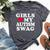 Girls Love My Autism Swag Autistic Boy Awareness Idea Bella Canvas T-shirt Heather Dark Grey