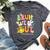 Groovy Bruh We Out Paraprofessionals Last Day Of School Bella Canvas T-shirt Heather Dark Grey
