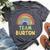 Happy Colorful Team Burton Rainbow Pride Green Yellow Bella Canvas T-shirt Heather Dark Grey