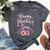 Happy Mother's Day With Floral Graphic Cute Bella Canvas T-shirt Heather Dark Grey