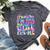 Its Me Hi Im The Birthday Girl Its Me Groovy For Girls Women Bella Canvas T-shirt Heather Dark Grey