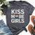 Kiss More Girls Lesbian Pride Lgbtq Pride Month Queer Bella Canvas T-shirt Heather Dark Grey