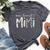 Mimi One Loved Mimi Mother's Day Bella Canvas T-shirt Heather Dark Grey