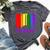 Nashville Tennessee Lgbtq Gay Pride Rainbow Skyline Bella Canvas T-shirt Heather Dark Grey