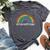 New Orleans Rainbow 70'S 80'S Style Retro Gay Pride Bella Canvas T-shirt Heather Dark Grey