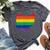 Ohio Map Gay Pride Rainbow Flag Lgbt Support Bella Canvas T-shirt Heather Dark Grey