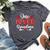 One Loved Grandma Hearts Valentine's Day Bella Canvas T-shirt Heather Dark Grey