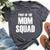 Part Of The Mom Squad Popular Family Parenting Quote Bella Canvas T-shirt Heather Dark Grey