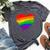 Rainbow Heart Lgbt Ally Lgbtq Lesbian Transgender Gay Pride Bella Canvas T-shirt Heather Dark Grey