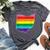 Rainbow Ohio Gay Pride Flag Vintage Bella Canvas T-shirt Heather Dark Grey