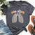 Respiratory Therapy Easter Lung Squad Nurse Pulmonologist Bella Canvas T-shirt Heather Dark Grey