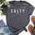 Salty Faith Religious Jesus Christian Women Bella Canvas T-shirt Heather Dark Grey