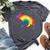 Tie Dye Hyena Rainbow Print Hyaena Animal Hippie Peace Bella Canvas T-shirt Heather Dark Grey