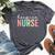 Vintage Hospice Nurse Appreciation Week Nursing Hospice Cna Bella Canvas T-shirt Heather Dark Grey